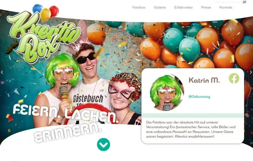 KreativBox - Fotobox Gesamtgestaltung - KreativBox - Fotobox